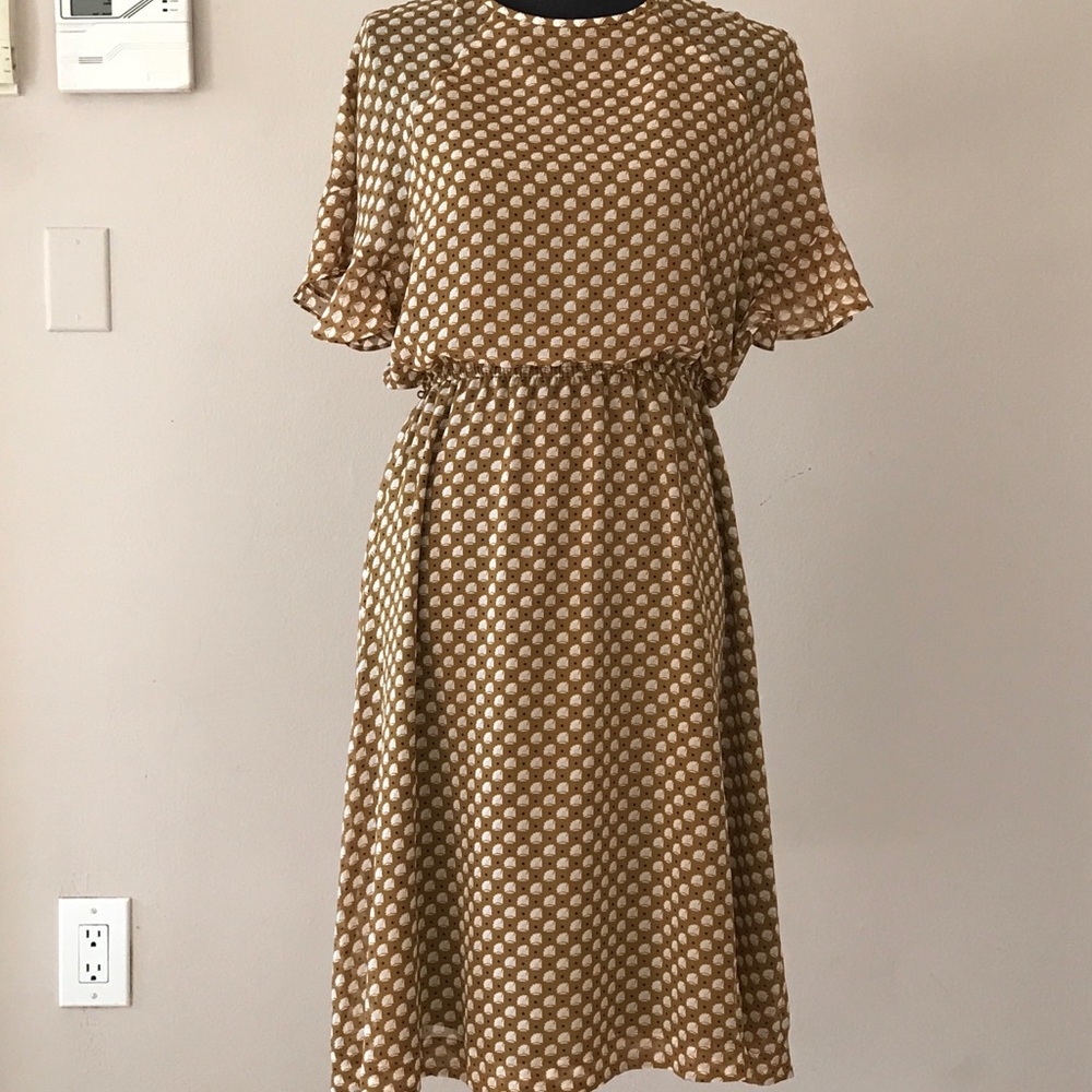 NWT Ann Taylor Loft yellow and white flowy dress